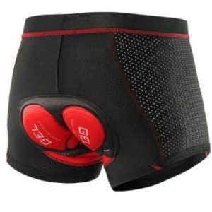 Biancheria Intima Imbottita da Ciclismo Uomo - Nero Rosso, M