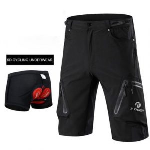 Pantaloncini MTB da Ciclismo - Nero con gel, M