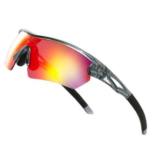 Occhiali da Ciclismo - Grigio Nero