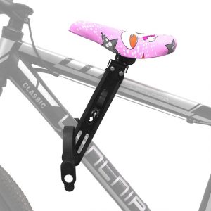 Seggiolino Bici per Bambini Montato Frontale - Sella Rosa