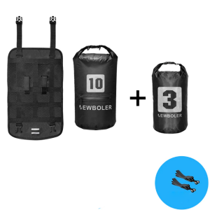 Borse Impermeabili per Manubrio della Bici - Stile 2 Nero 13L