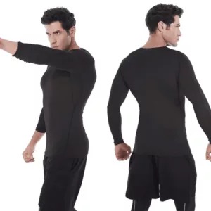 Maglia Compressione Uomo a Manica Lunga per Sport