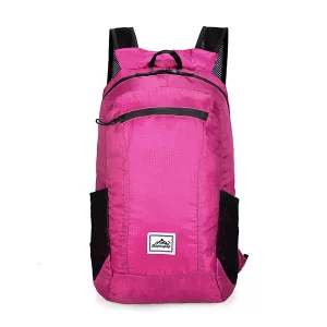 Zaino da Viaggio Pieghevole Borsa Outdoor - Rosa