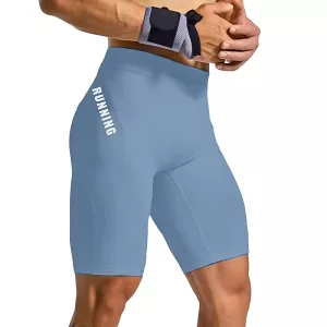 Shorts da Allenamento Compressivi da Uomo - Azzurro, S